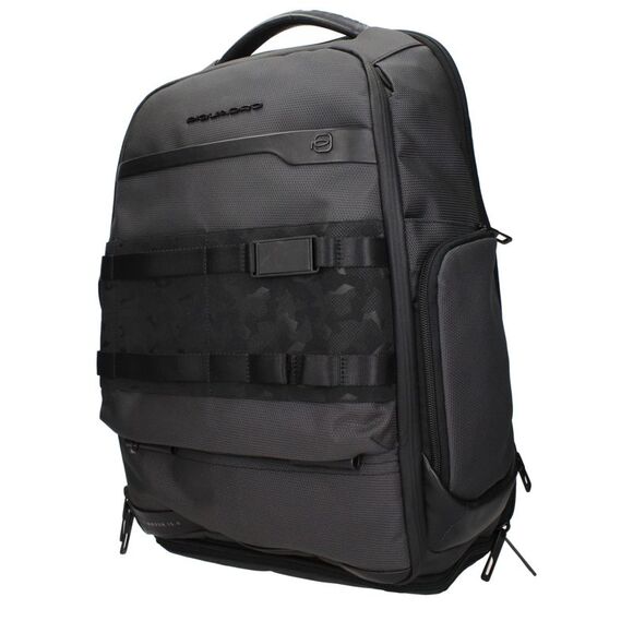 Piquadro Gray Fabric Men's Backpack